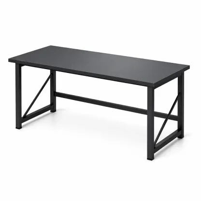 Table rectangulaire métal noir 120x60x75 cm-SOFINIO