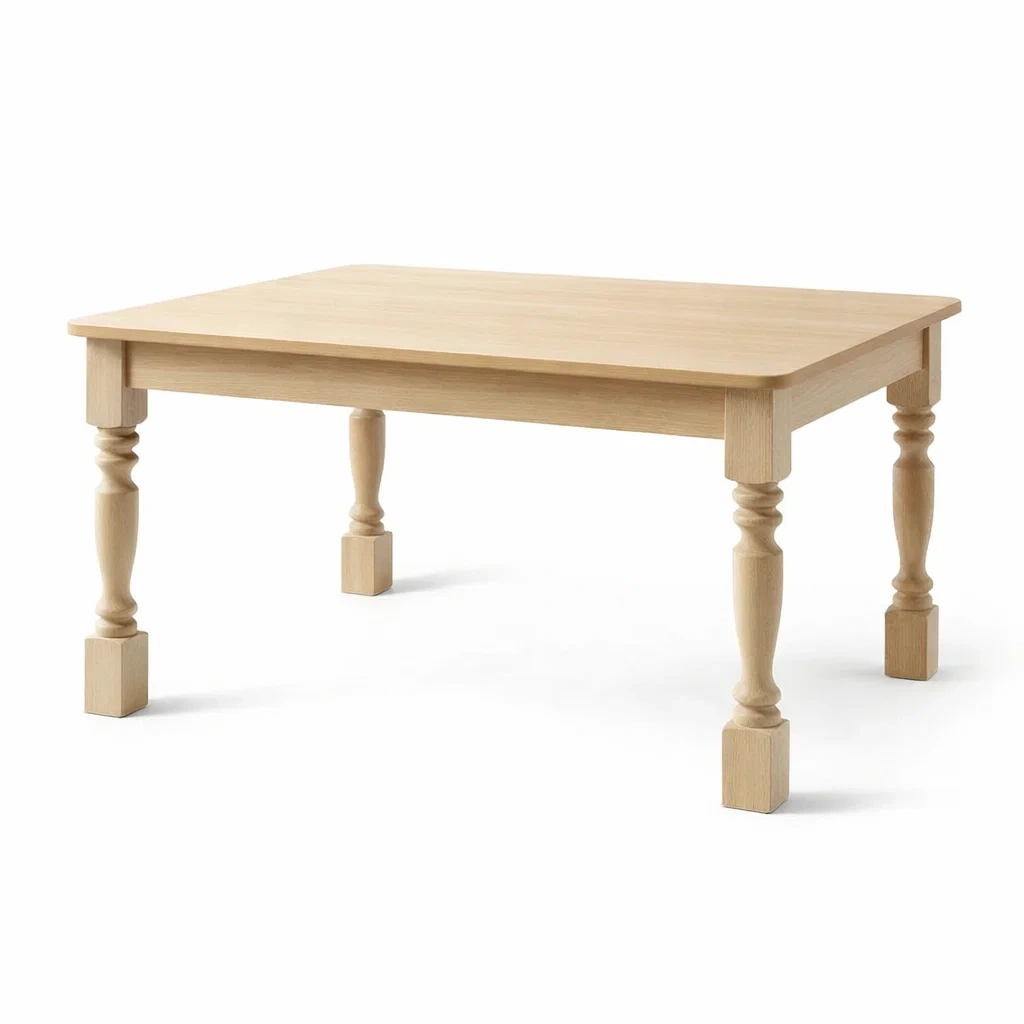 Table basse rectangulaire en bois naturel-SOFINIO