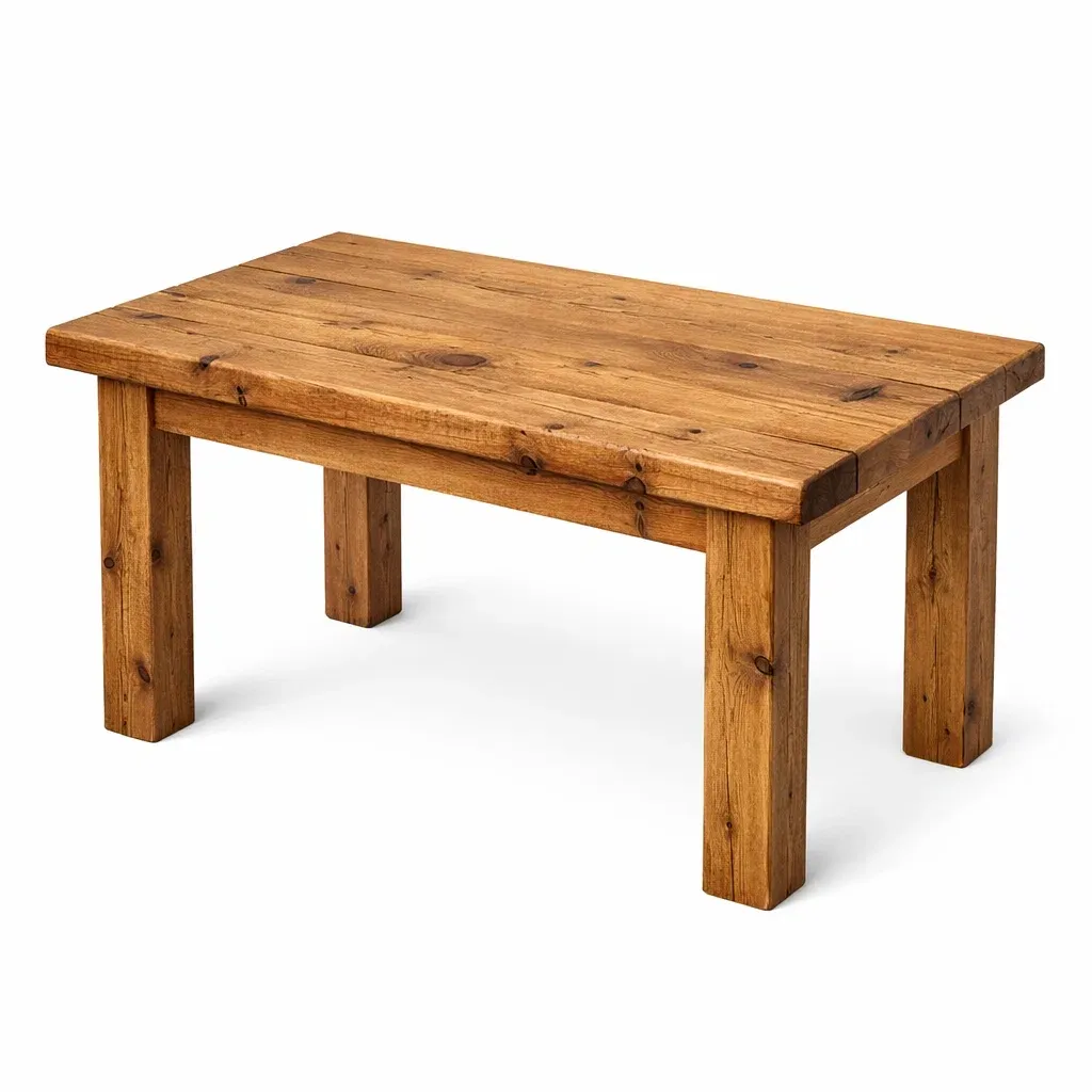 Table basse en bois massif chêne 120x60x45 cm-SOFINIO