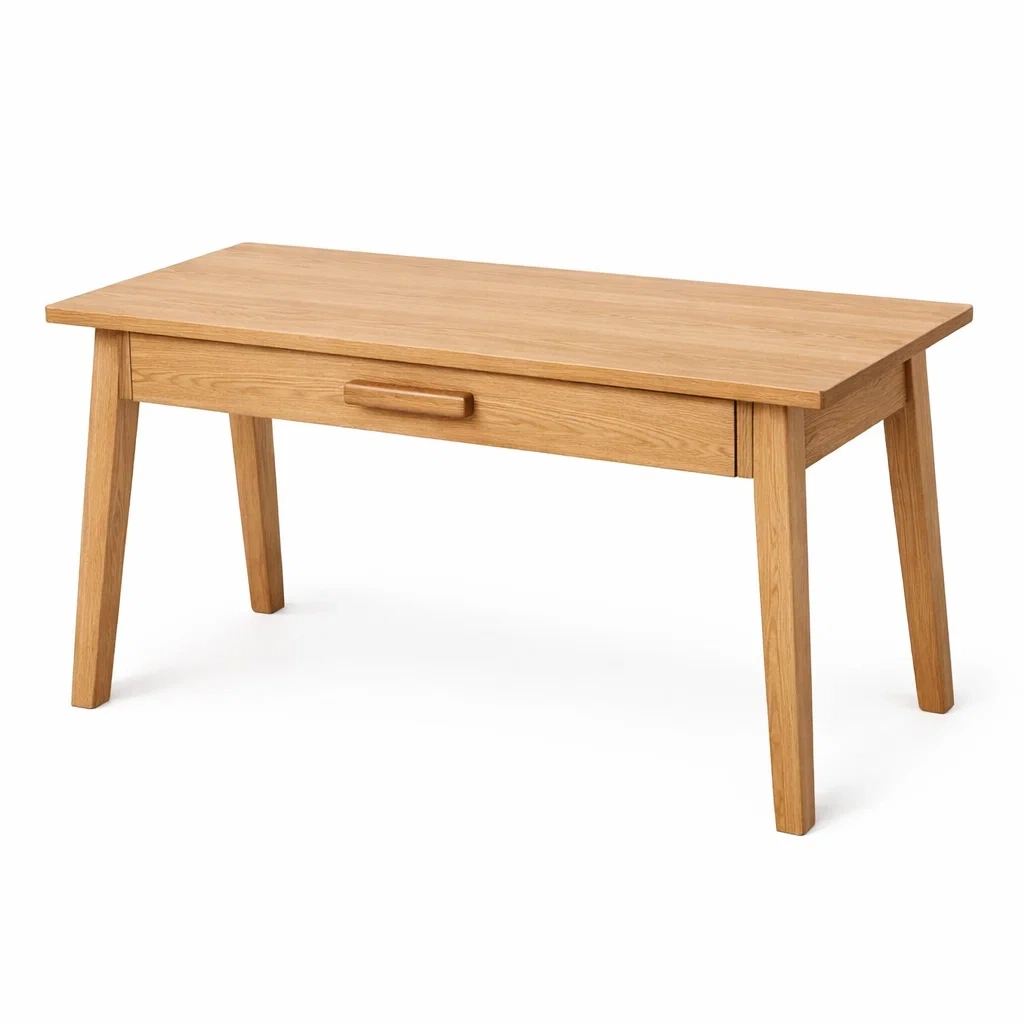 Table basse en bois avec tiroir 120x60x45 cm-SOFINIO