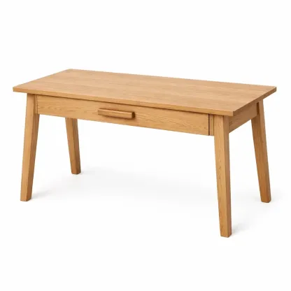 Table basse en bois avec tiroir 120x60x45 cm-SOFINIO