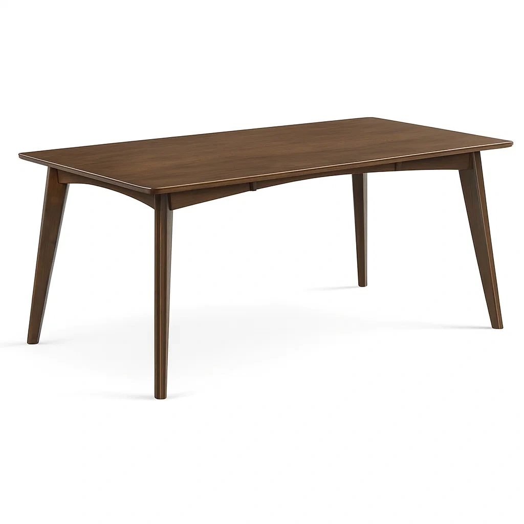 Table rectangulaire en bois 180x90x75 cm marron-SOFINIO