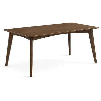 Table rectangulaire en bois 180x90x75 cm marron-SOFINIO