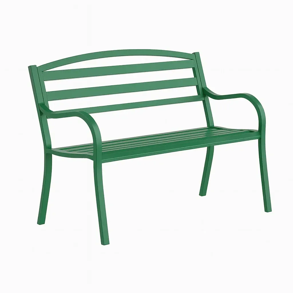 Banc de jardin en métal vert-FURNIGLITZ