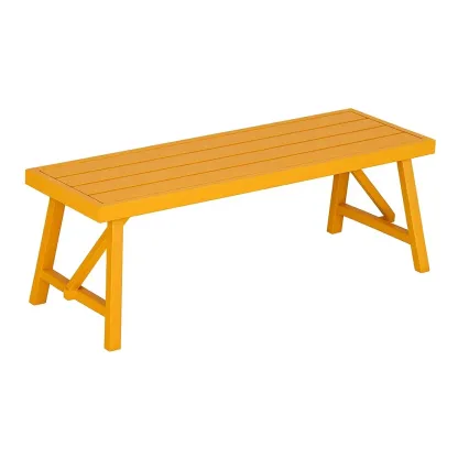 Banc en métal jaune-FURNIGLITZ