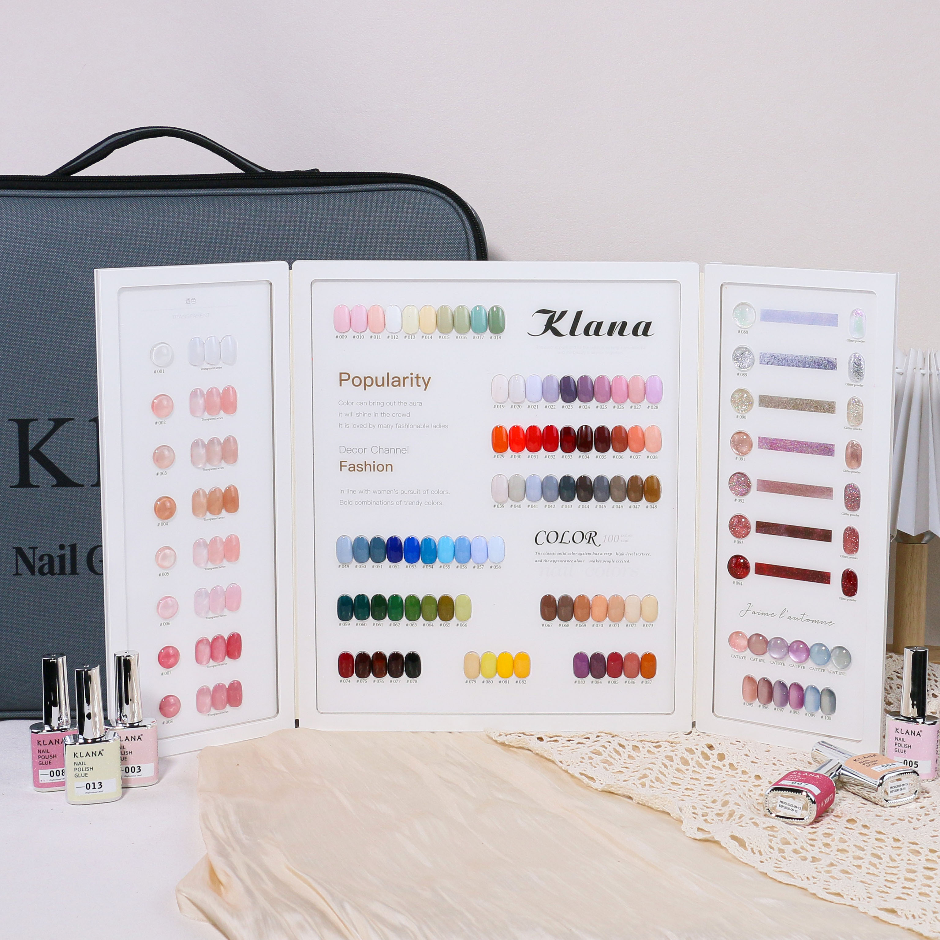 Klana 10ml 100 Color Professional Nail Polish Set Color Gel Colors Organic Non Toxic Gel Nail Polish Supplies