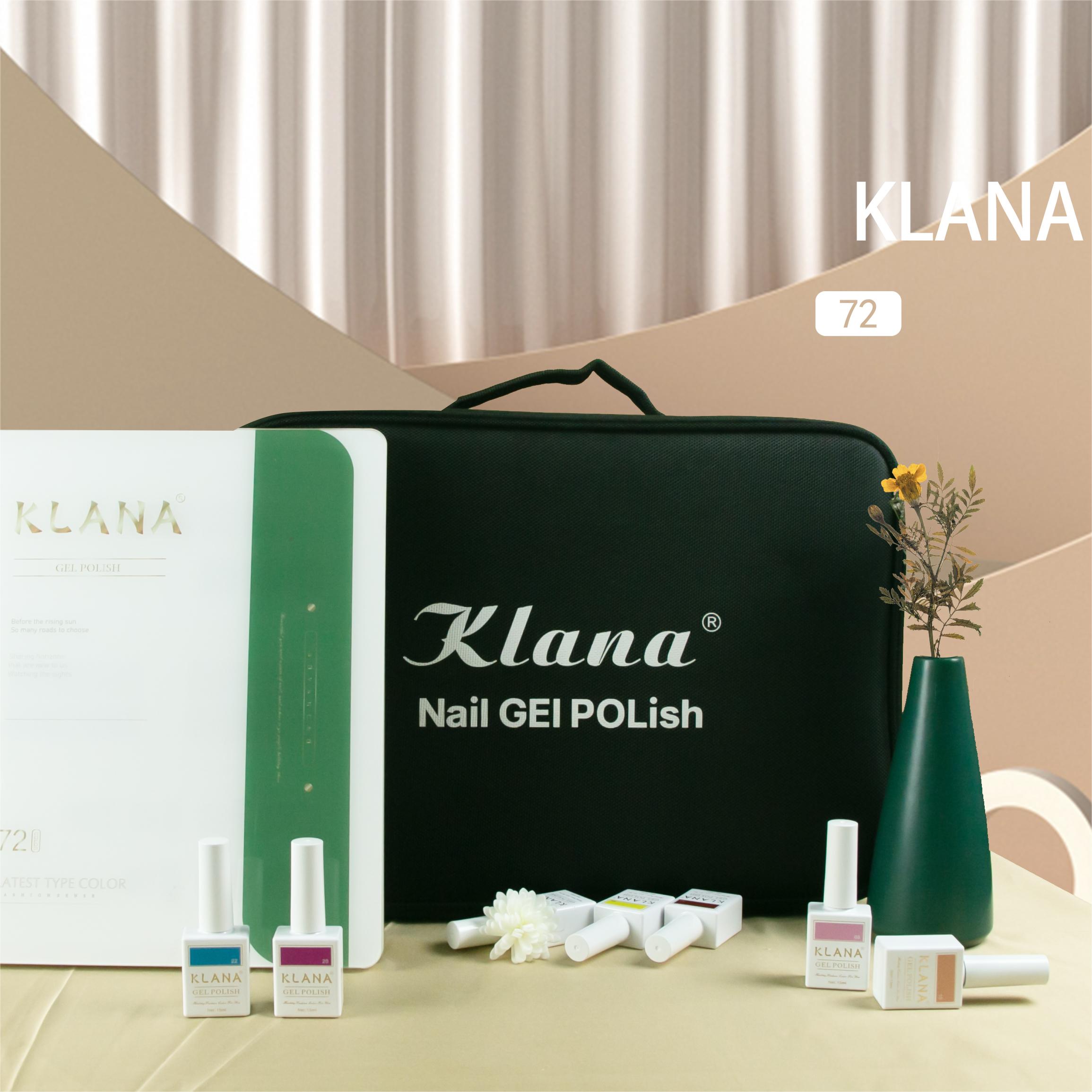 KLANA 15ML 72 COLOR Uv Nail Gel Polish set hema free Organic Non Toxic Gel Nail Polish Uv Gel Polis