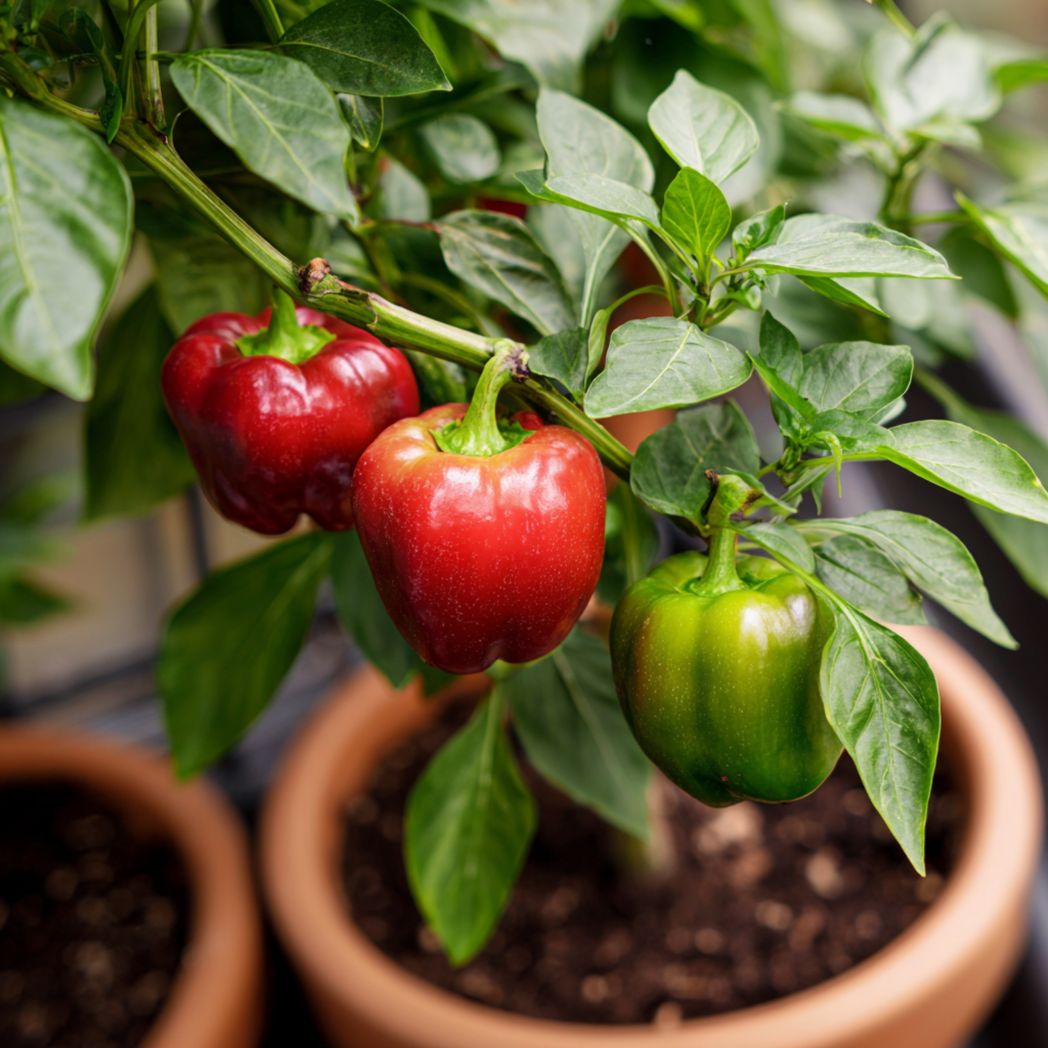 Bell Pepper Seeds – Red & Green, 100 Count