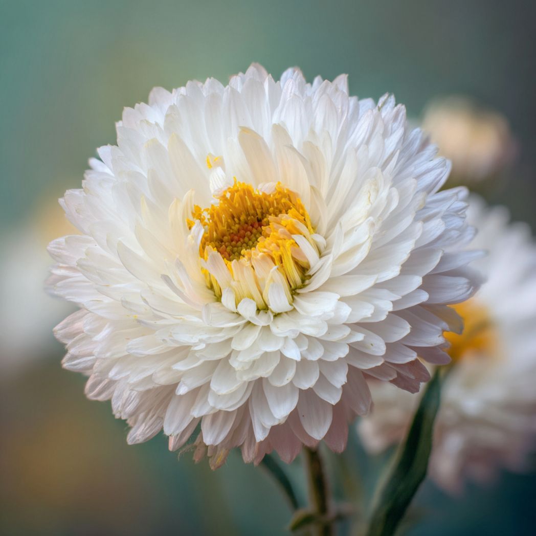 Aster (China Aster) Seeds – White, 100 Count