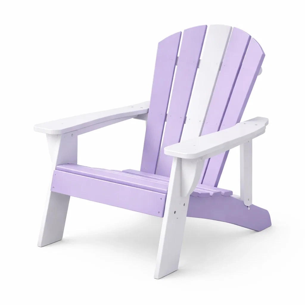 Adirondack Chair Polypropylene White/Purple 80x82x98 cm-VIBEROOMZ