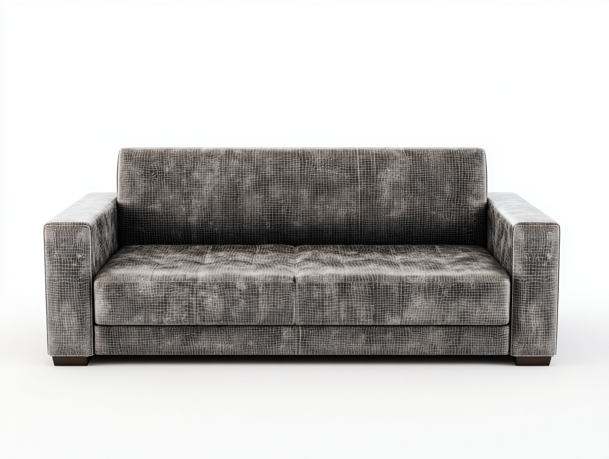 Standard Sofa Fabric Upholstered 82x35x33 inches - Gray - Modern Comfort Design-Cottaupio
