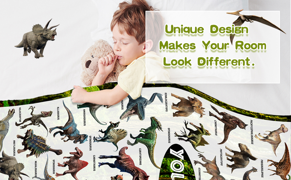 dinosaur blanket for boys