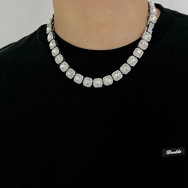 Hip Hop Full Diamond Icing Necklace