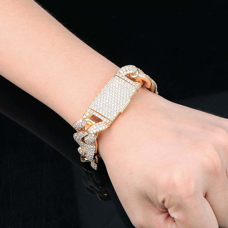 Personalized Full Zirconia Cuban Thick Bracelet