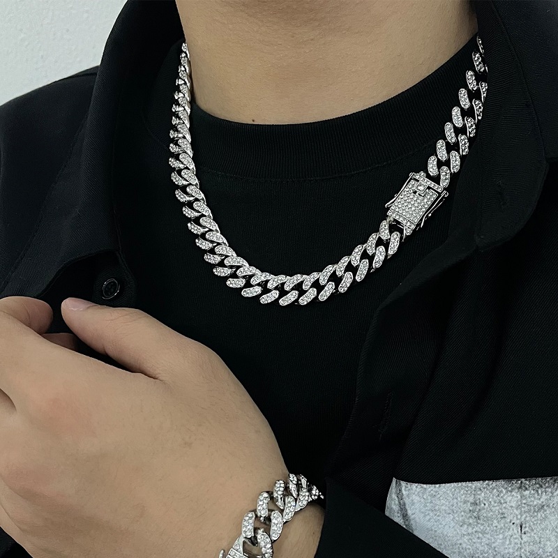 Hip Hop Full Diamond Icing Necklace