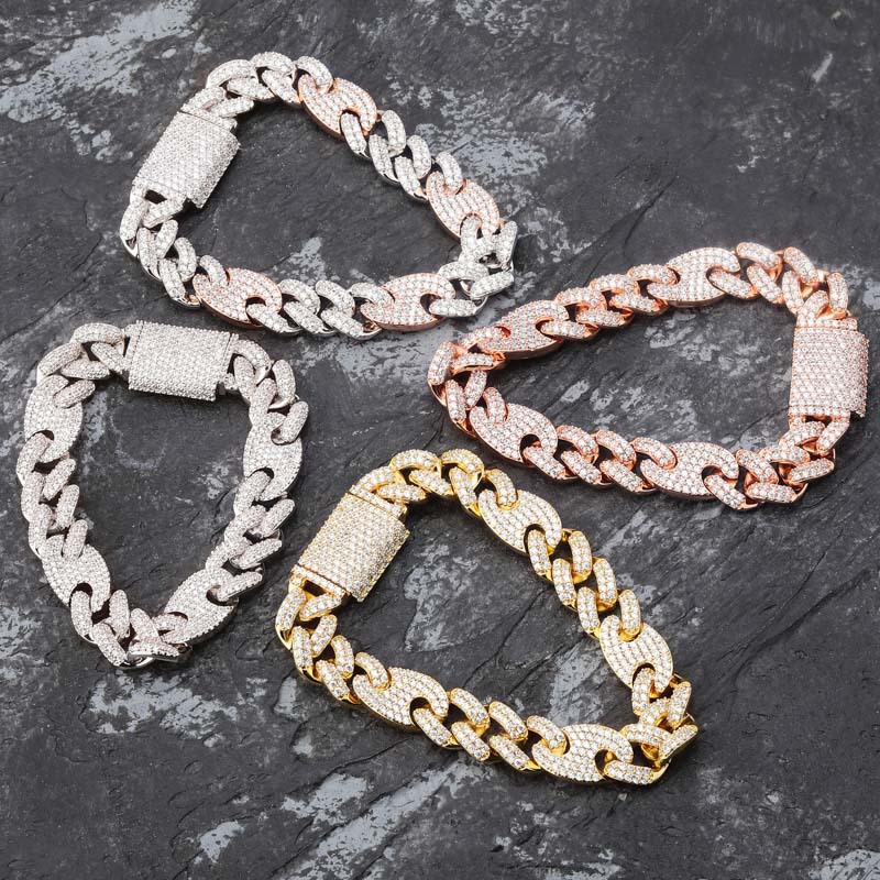 Personalized Full Zirconia Cuban Thick Bracelet