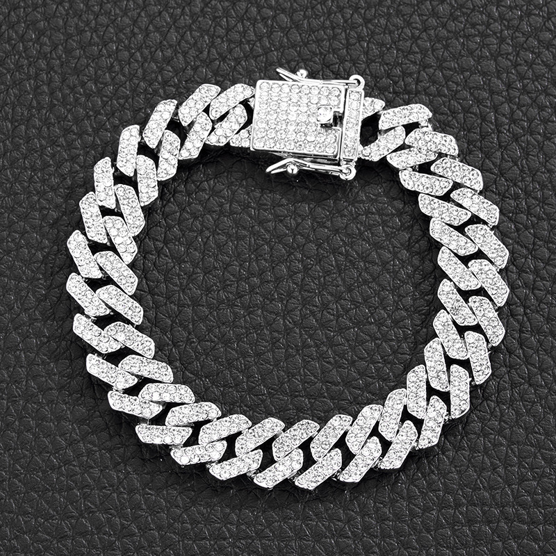 12MM Men's Punk Vintage Full Diamond Hip Hop Necklace