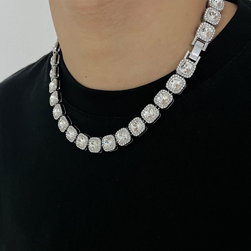 Hip Hop Full Diamond Icing Necklace