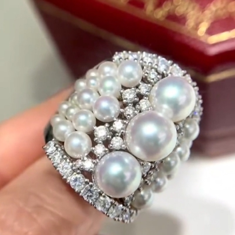 Luxurious Openwork Ball Sterling Silver Ring