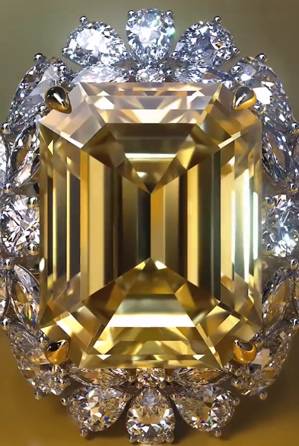 6 CT Crushed Ice Emerald Cut  Gemstone Wedding Engagement Ring