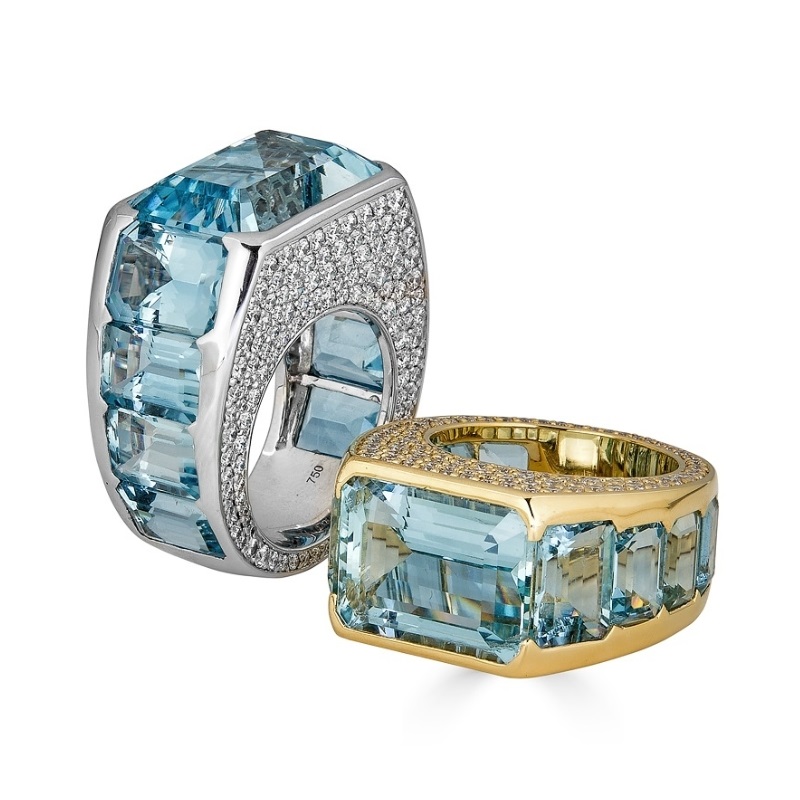 10.0CT Elegant Emerald Cut Diamond Engagement Ring