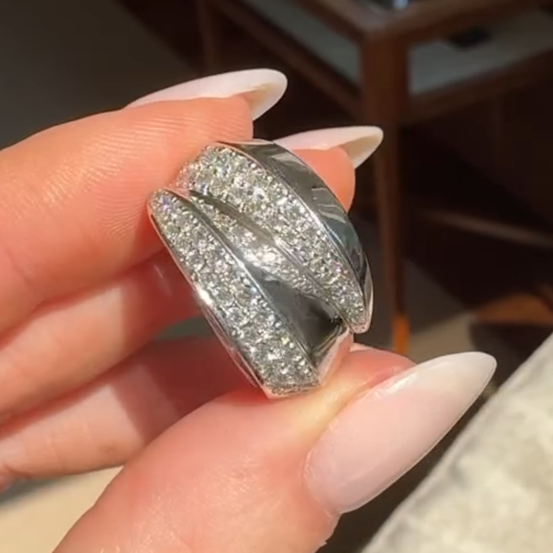 1.15ctw Vintage Design Panthere Griffe Ring