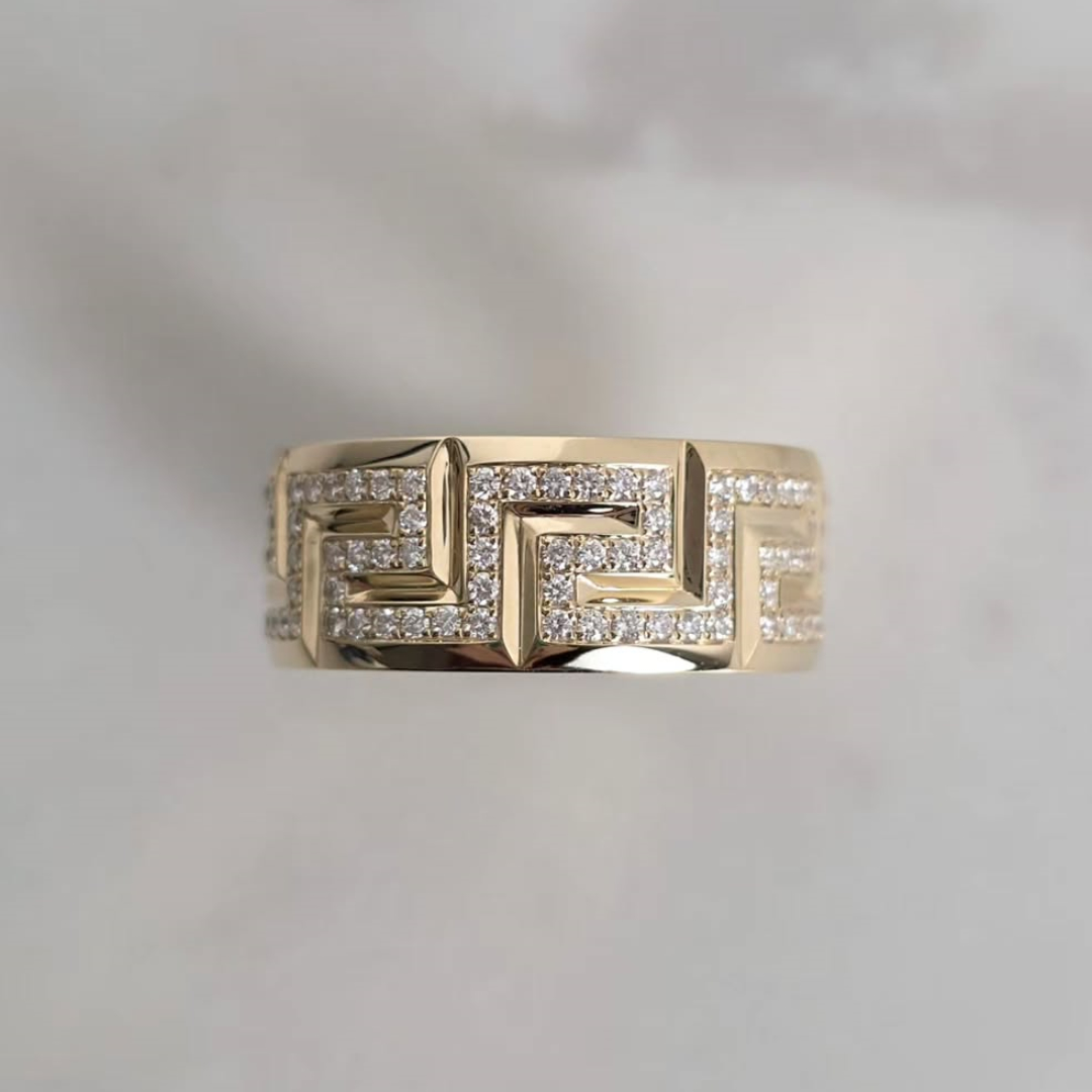 10mm Round Brilliant Cut Men's Wedding Band