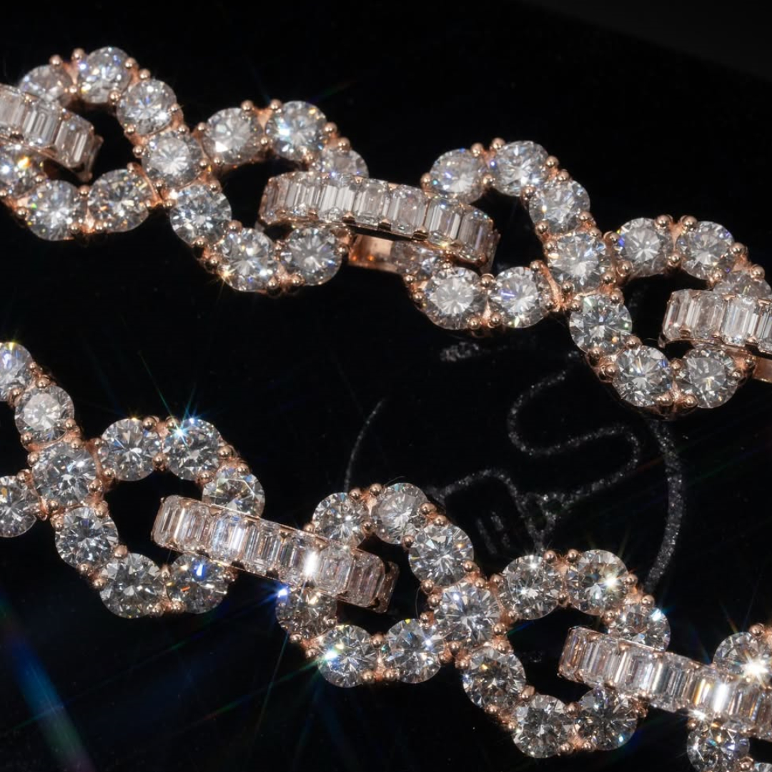 White Stone Infinity Bracelet for Men