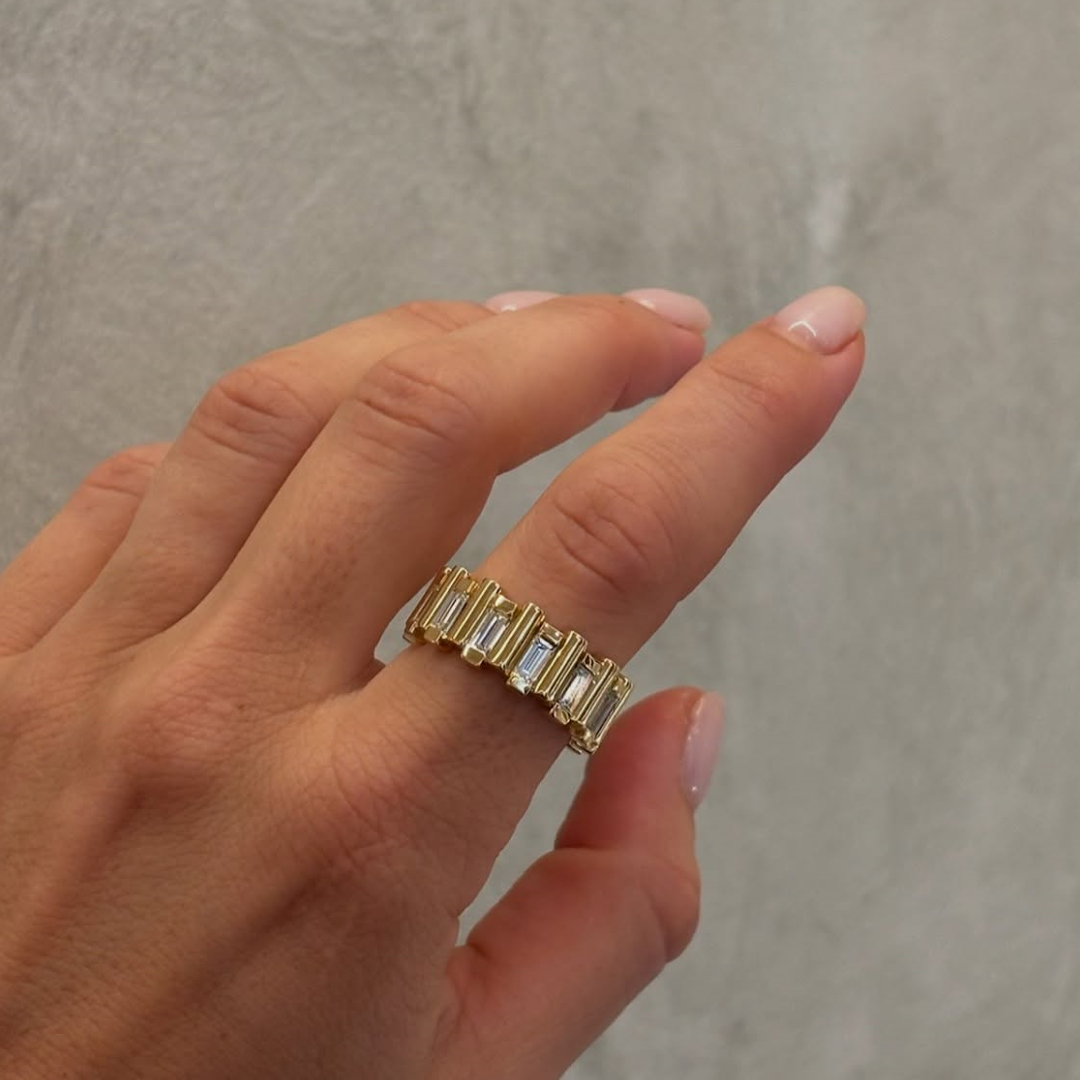 11.95ctw Unique Channel Setting White Stone Eternity