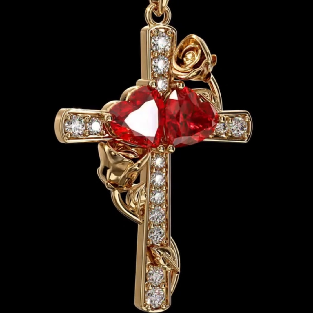 Love & Faith Cross Pendant Necklace