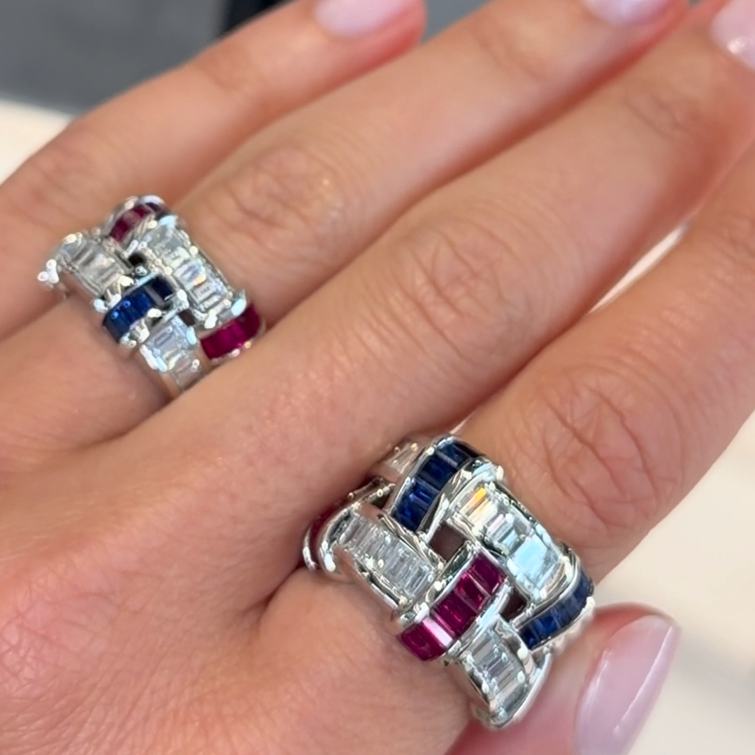 America Signature Basket Weave Ring