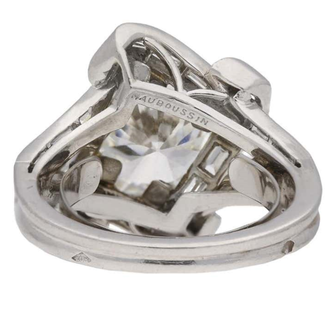 4.01ct White Stone Cluster Ring
