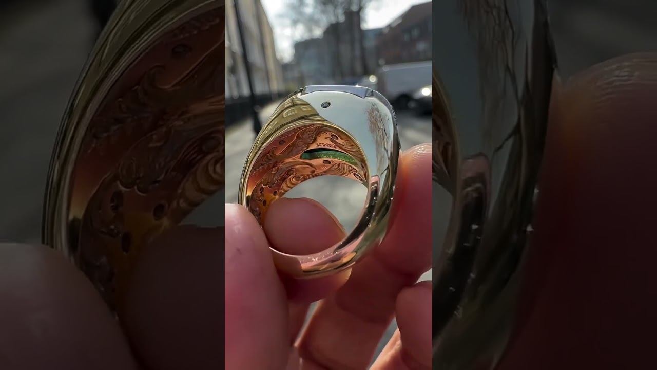 8ct Emerald-cut Sapphire Handmade Sterling Silver And Yellow Gold-plated Ring