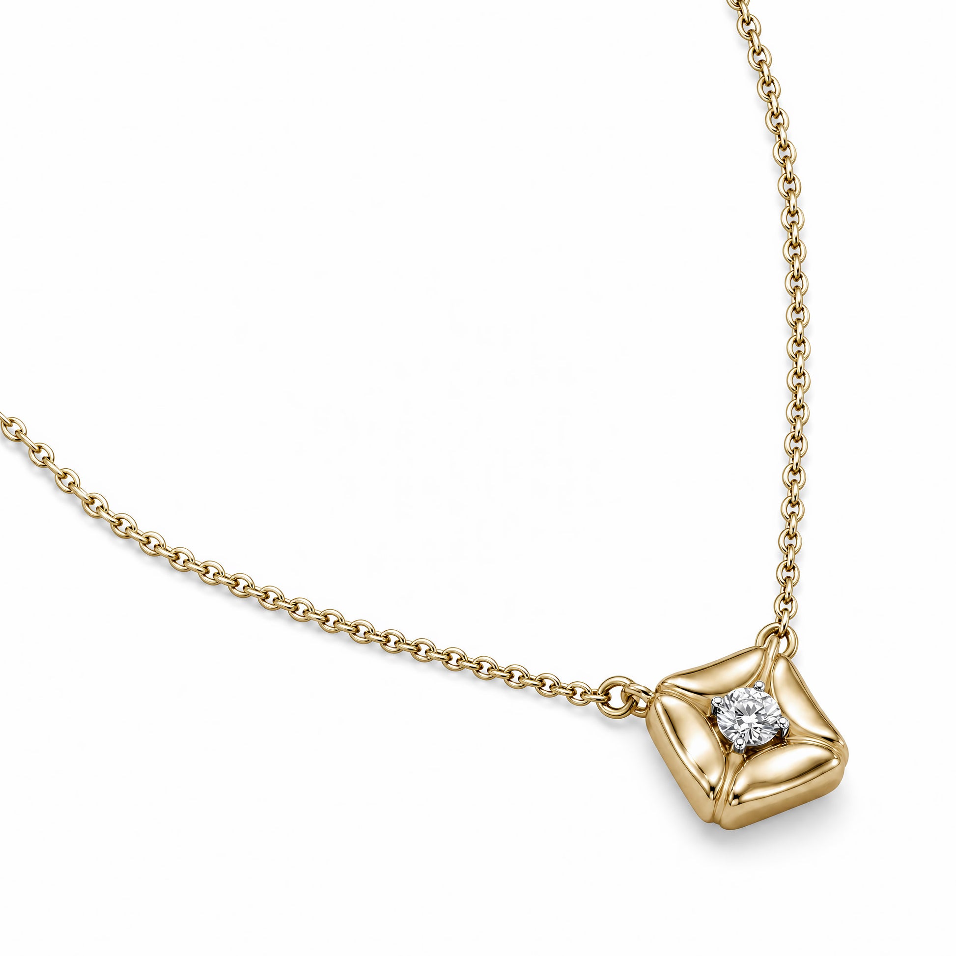 Unique Design 2ct Flower Necklaces