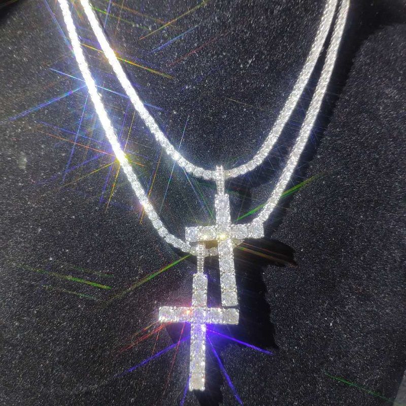 Single Row Zirconia Necklace Hip Hop Tennis Chain