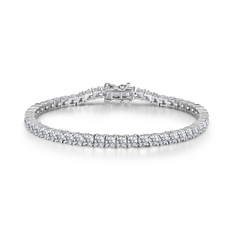 Sterling Silver Classic Round Cut Tennis Bracelet