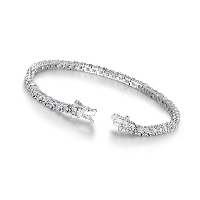 Sterling Silver Classic Round Cut Tennis Bracelet