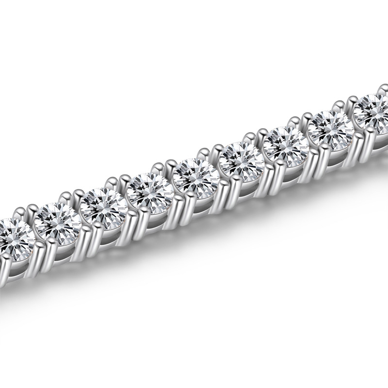 Sterling Silver Classic Round Cut Tennis Bracelet