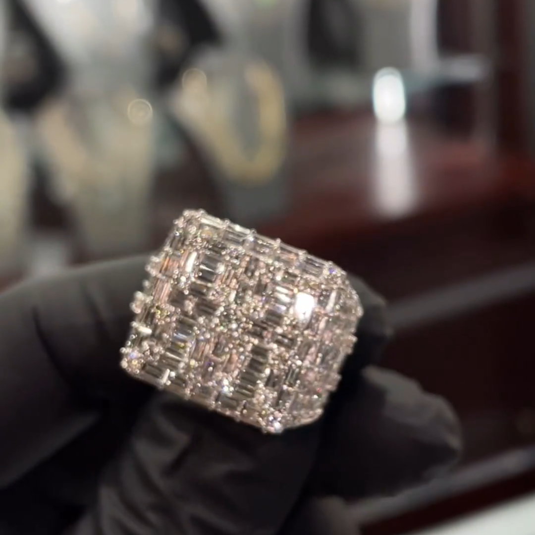 Fully Enclosed Gemstone Set Luxury Handmade Sterling Silver Men's Ring TRV044