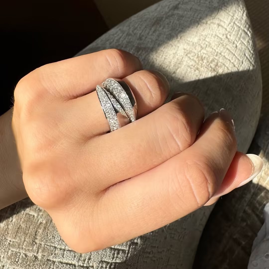 1.15ctw Vintage Design Panthere Griffe Ring