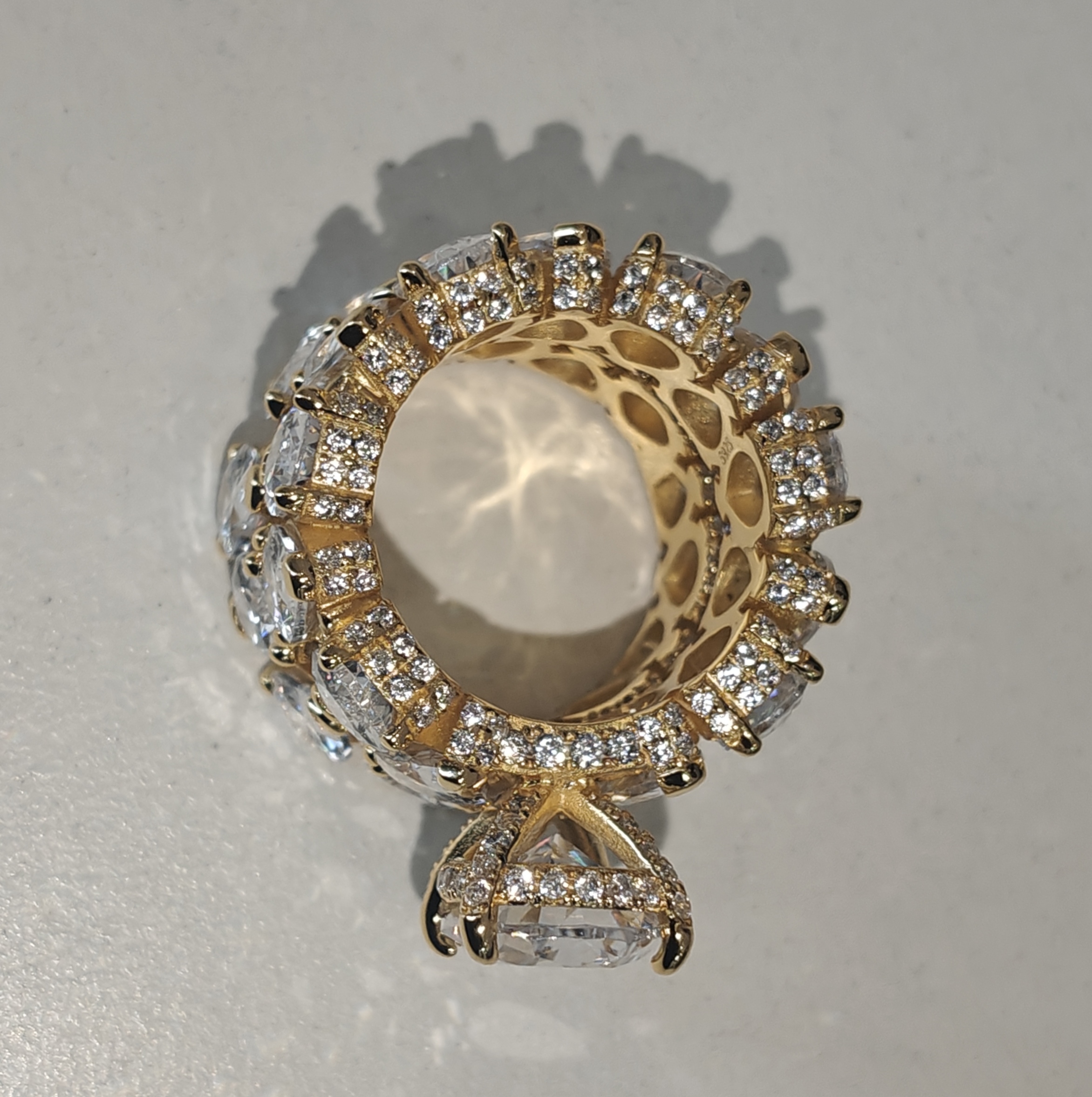 10ct Pear Shape White Stone Stackalbe Rings