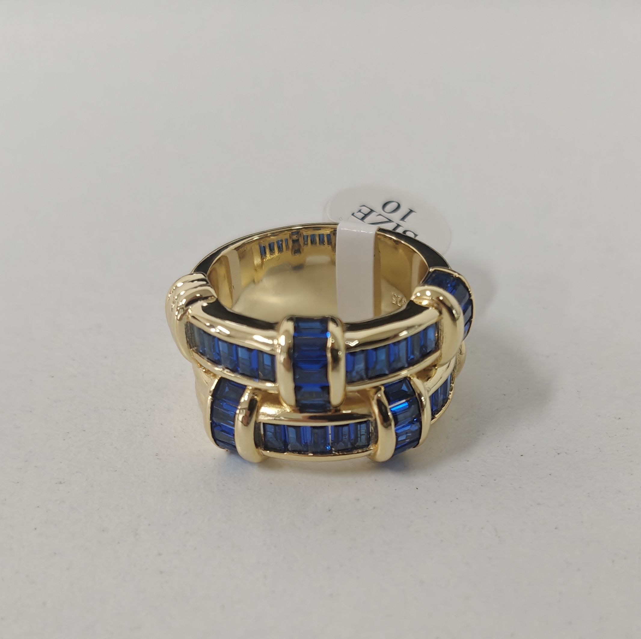 2ct Emerald Cut Sterling Silver Handmade Ring