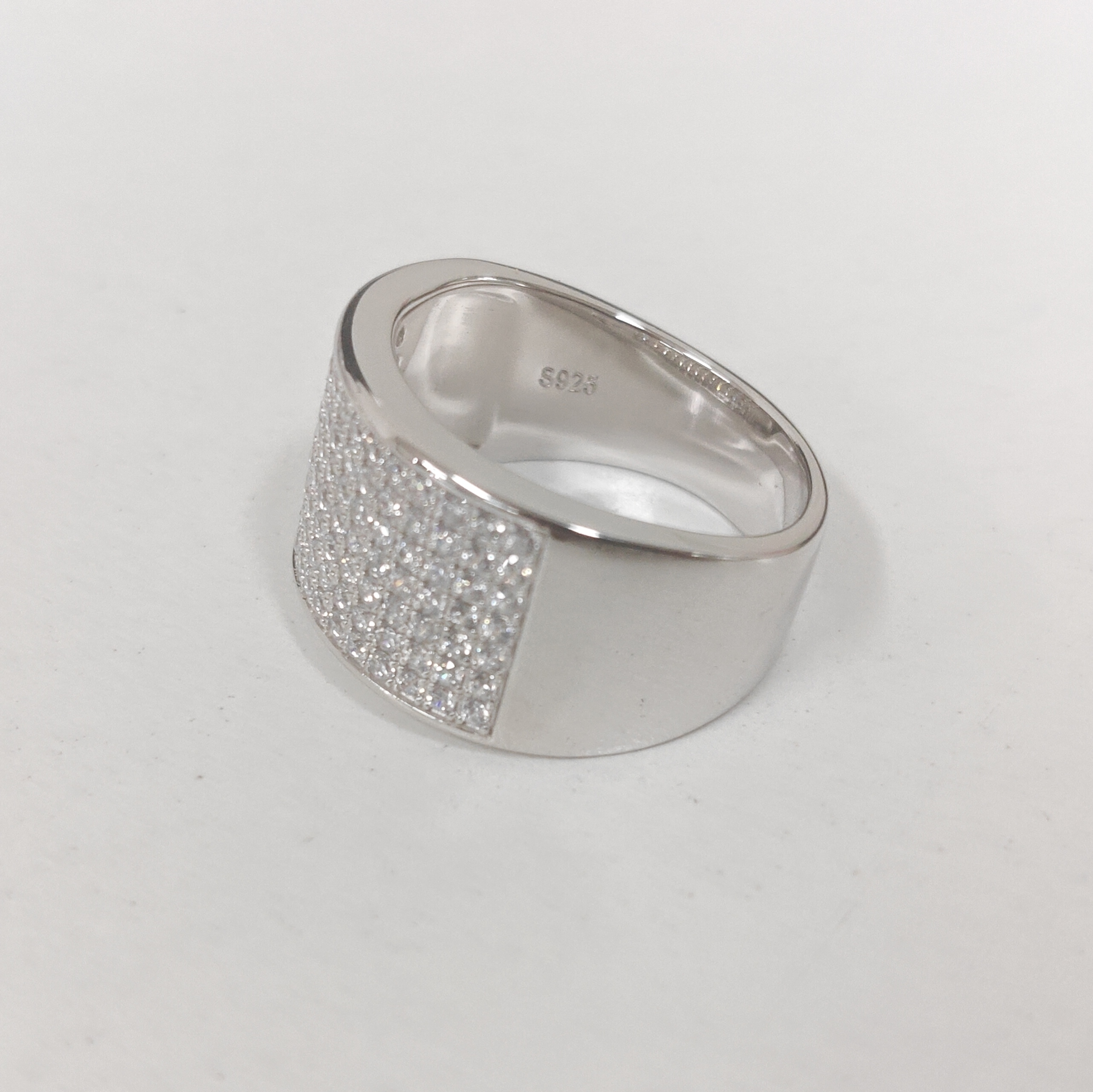 5.35ct Pave Setting Wide Band For Men
