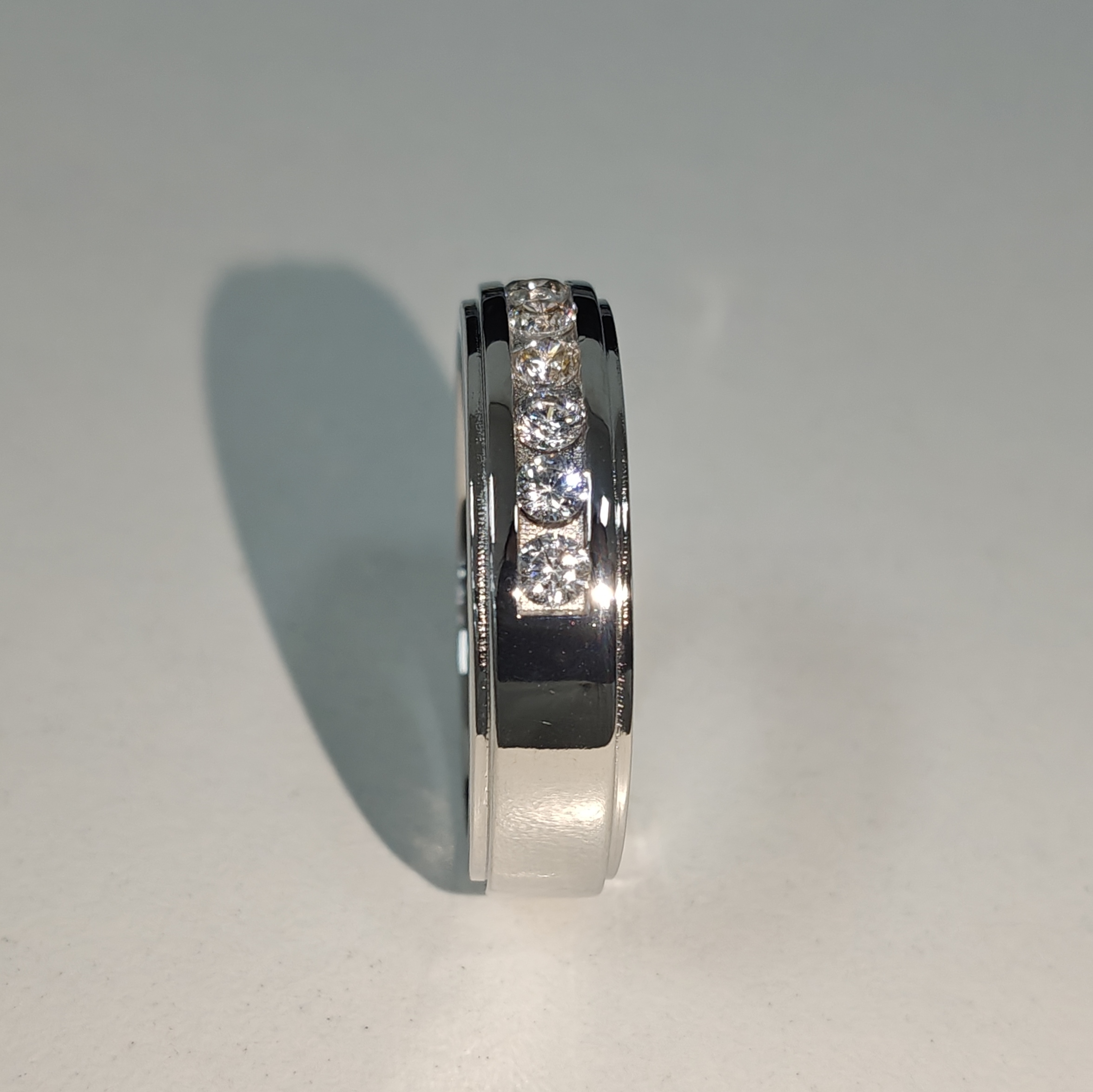 6mm Stepped Edge Band Ring in 925 Sterling Silver