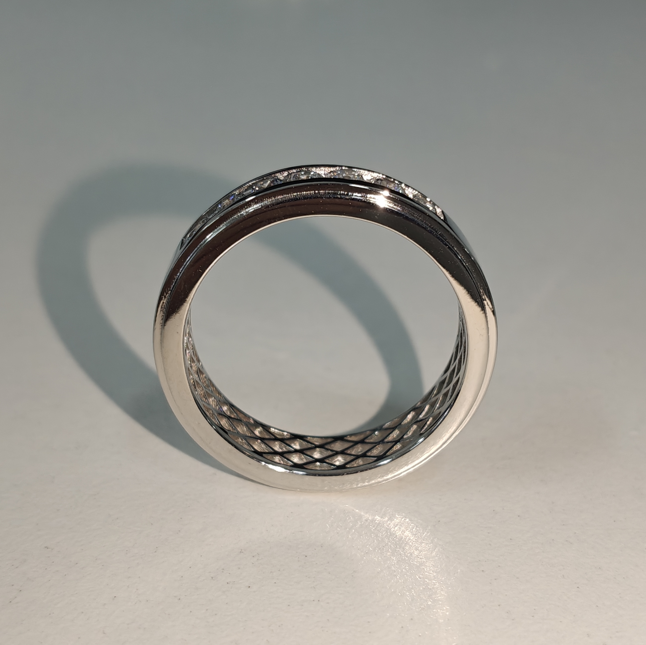 6mm Stepped Edge Band Ring in 925 Sterling Silver