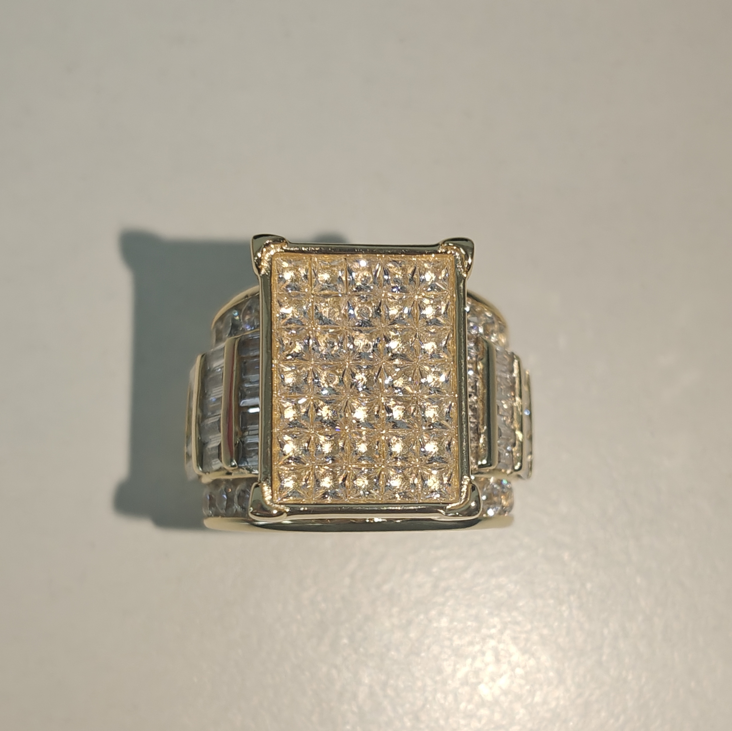 17.95ctw Multi-cut Luxury Sterling Silver Handmade Ring