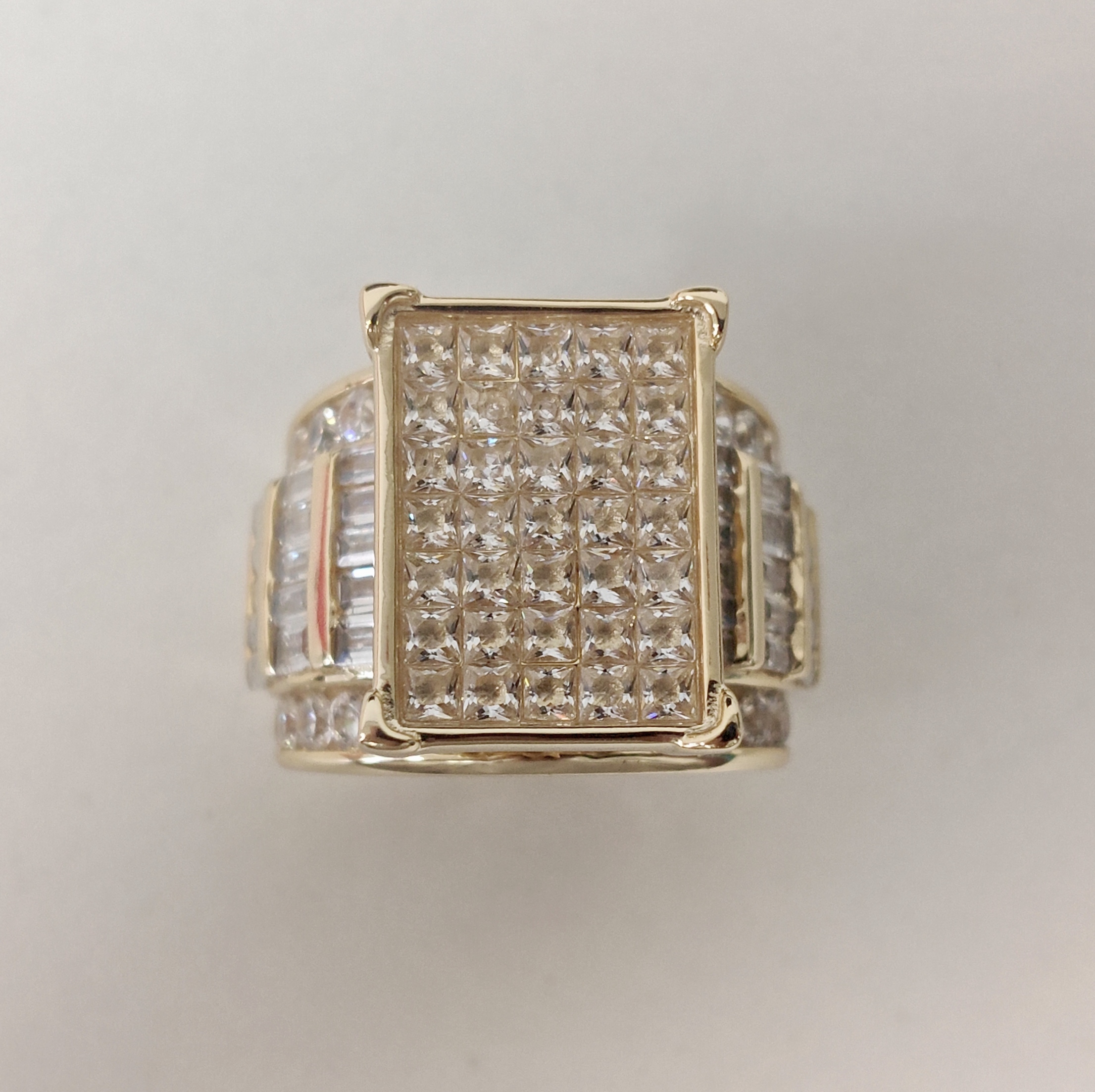 17.95ctw Multi-cut Luxury Sterling Silver Handmade Ring