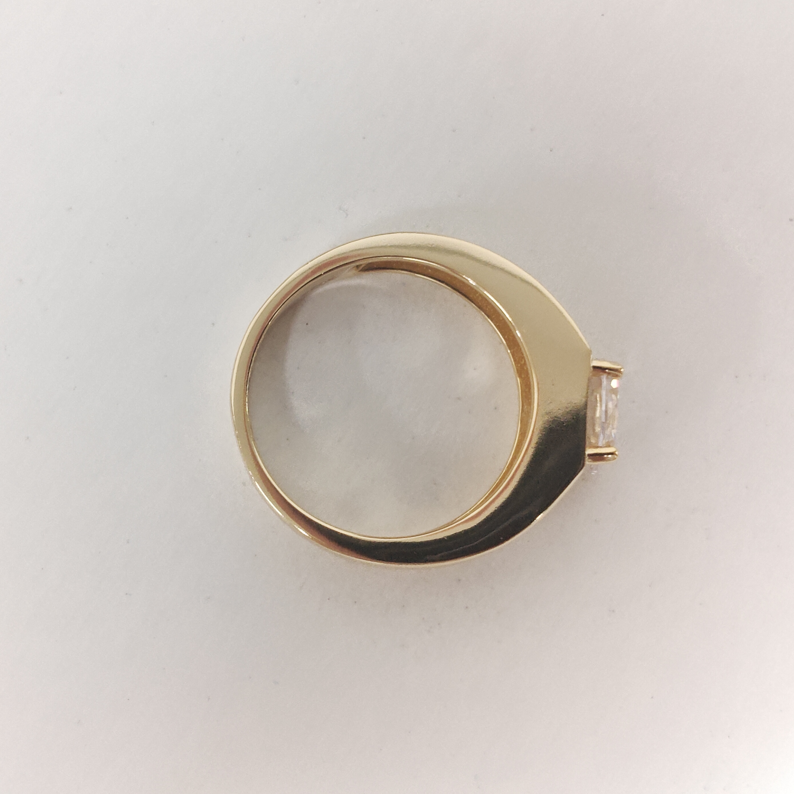 2ct Round Cut White Stone Solitaire Ring for Men