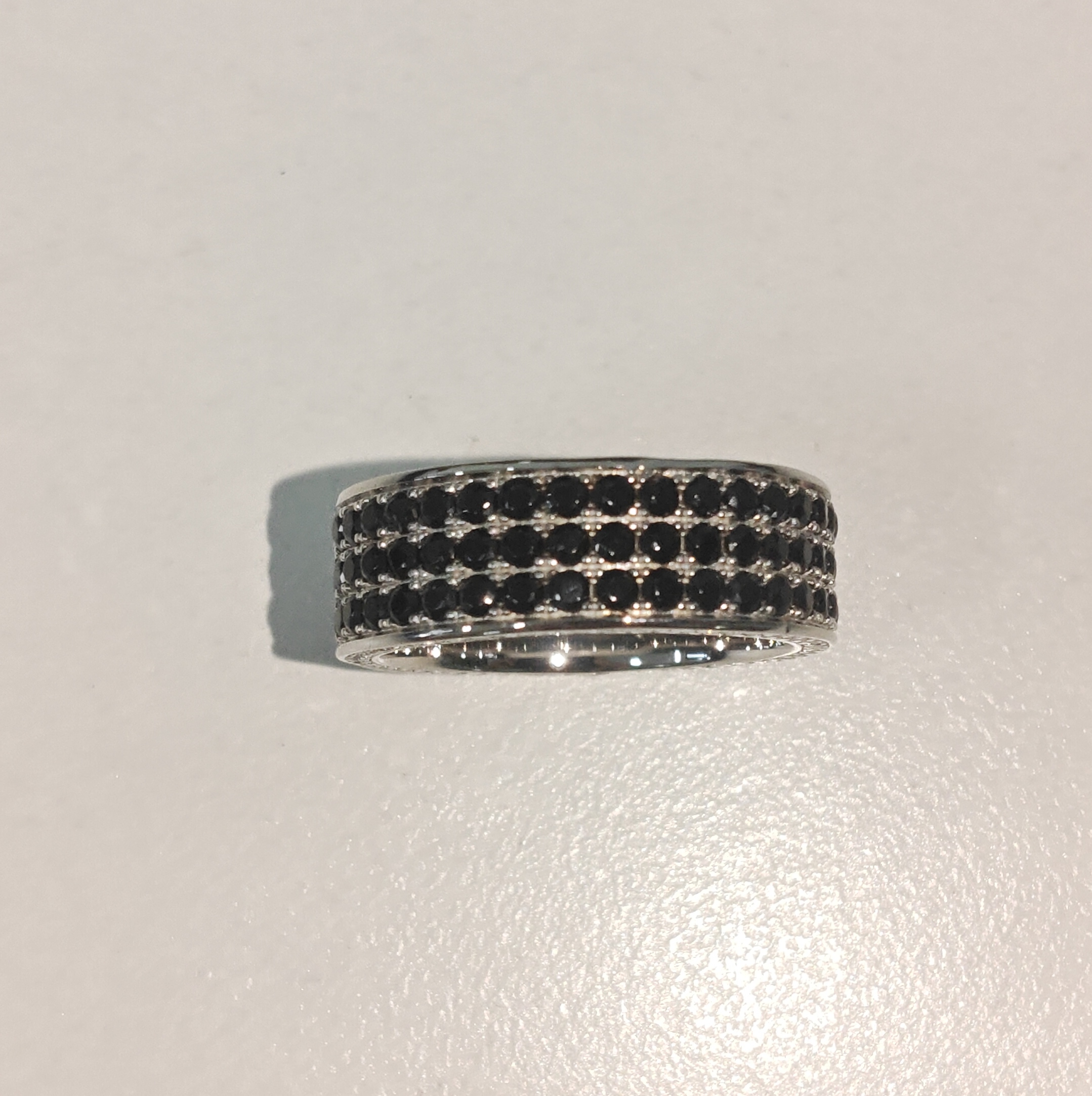 5.35ct Round Cut Handmade Zircon Sterling Silver Ring