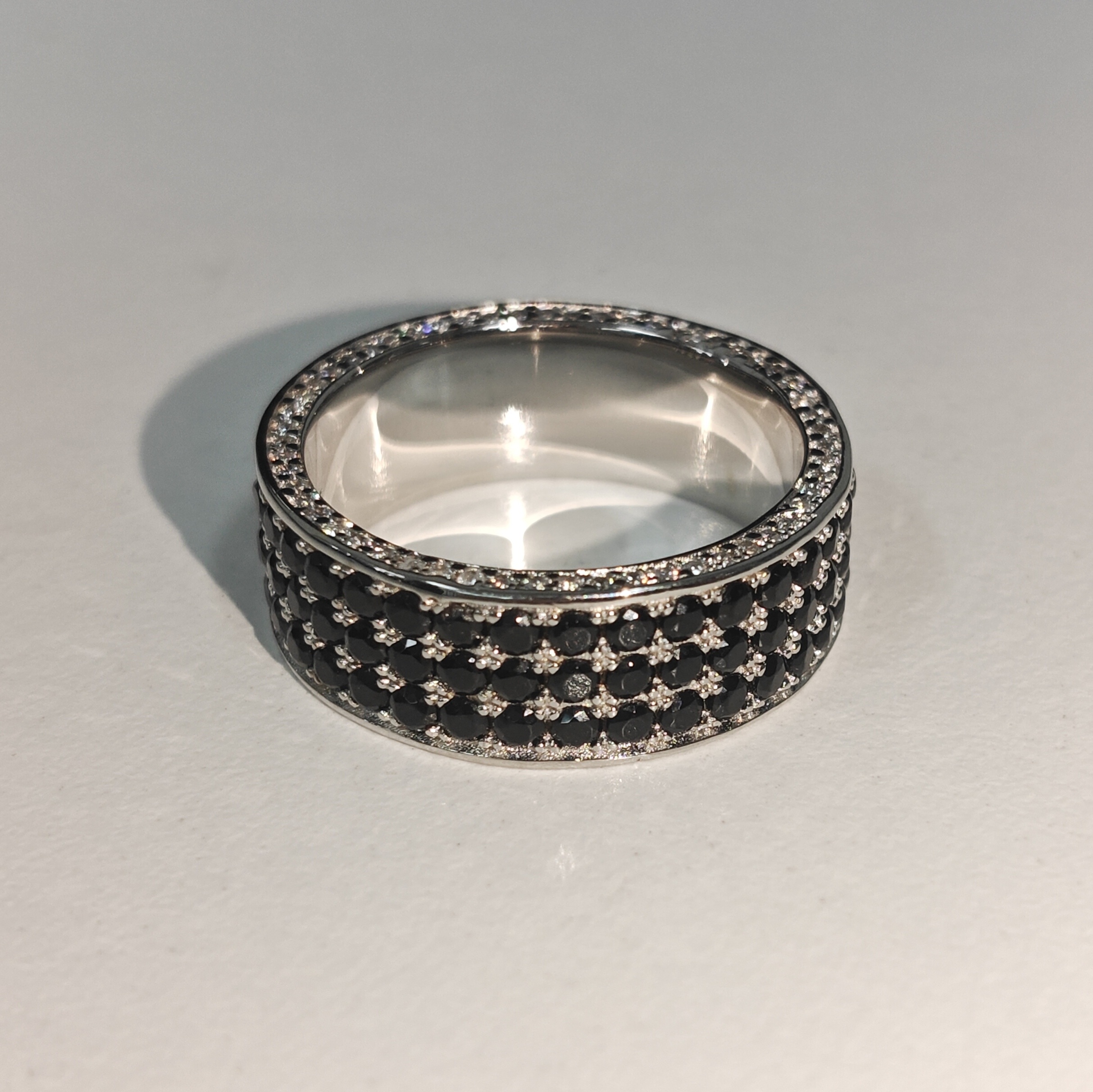 5.35ct Round Cut Handmade Zircon Sterling Silver Ring